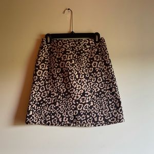 A Line Animal Print Loft Skirt